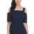 Blue Color Georgette Shantoon Plain/Solid Top for Women