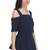 Blue Color Georgette Shantoon Plain/Solid Top for Women