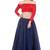 Red Color Satin Shantoon Plain/Solid Crop Top for Women