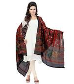 Hand Embroidered Kutch Work Designer Multicolour Dupatta