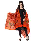 Hand Embroidered Kutch Work Designer Multicolour Dupatta