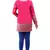 Dark pink  printed american crepe short kurtis with full sleeves