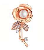 White zircon   brooch