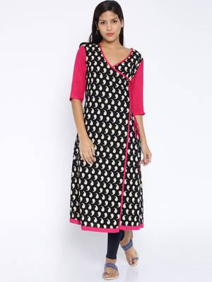 black printed cotton  kurti 1