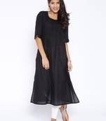 black printed cotton  kurti