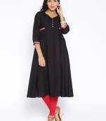 black printed cotton  kurti