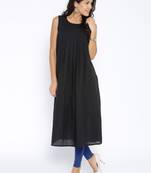 black printed cotton  kurti