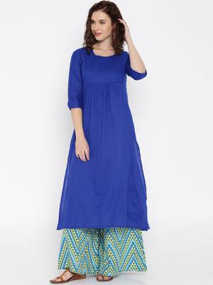 dark copper printed cotton  kurti 3