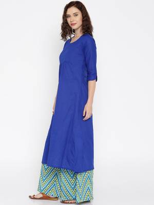 dark copper printed cotton  kurti 4