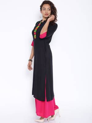 black printed cotton  kurti 2