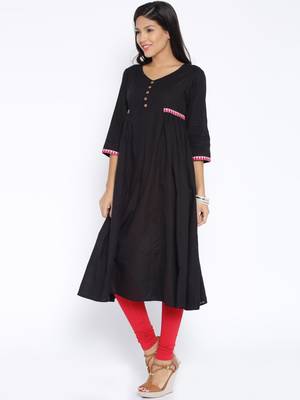 black printed cotton  kurti 2