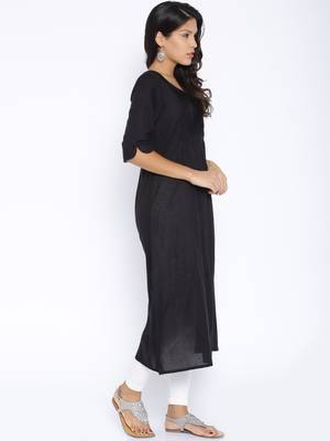 black printed cotton  kurti 3