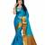 Multicolor woven cotton silk saree with blouse