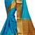 Multicolor woven cotton silk saree with blouse