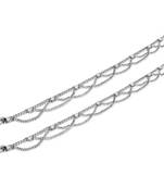 Silver diamond anklets