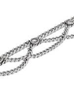Silver diamond anklets