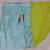 Parrot green color embroidered georgette semi stitched party wear saree