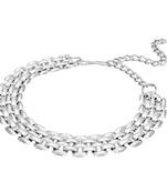 Silver diamond bangles-and-bracelets