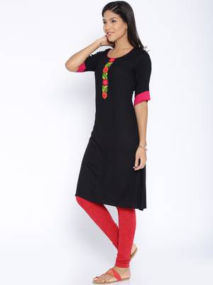 black printed cotton  kurti 2