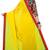 Yellow plain georgette saree with blouse