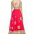 Pink embroidered georgette semi-stitched leheng choli with dupatta