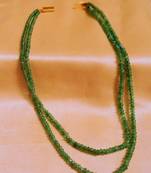 Semi Precious 2 Line Onex Green Neckpiece