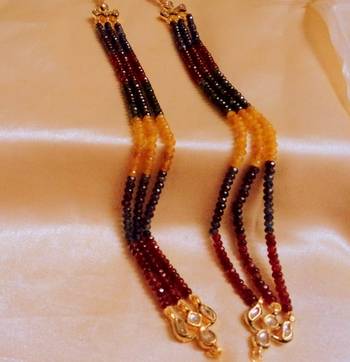 Kundan And Onex 3 Line Neckline To Put In Any Pendent 1