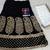 Black velvet embroidered lehenga with dupatta