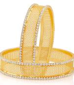 Class Design Gold Finish With Stone Bangle