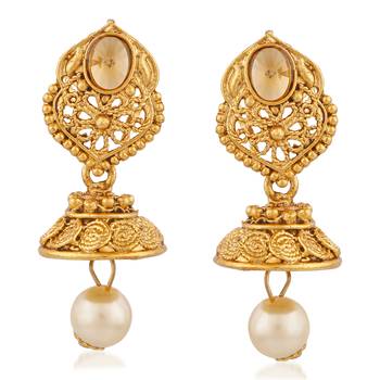 Exclusive Wedding Wear Gold Plated 4 Layer Necklace Set 4
