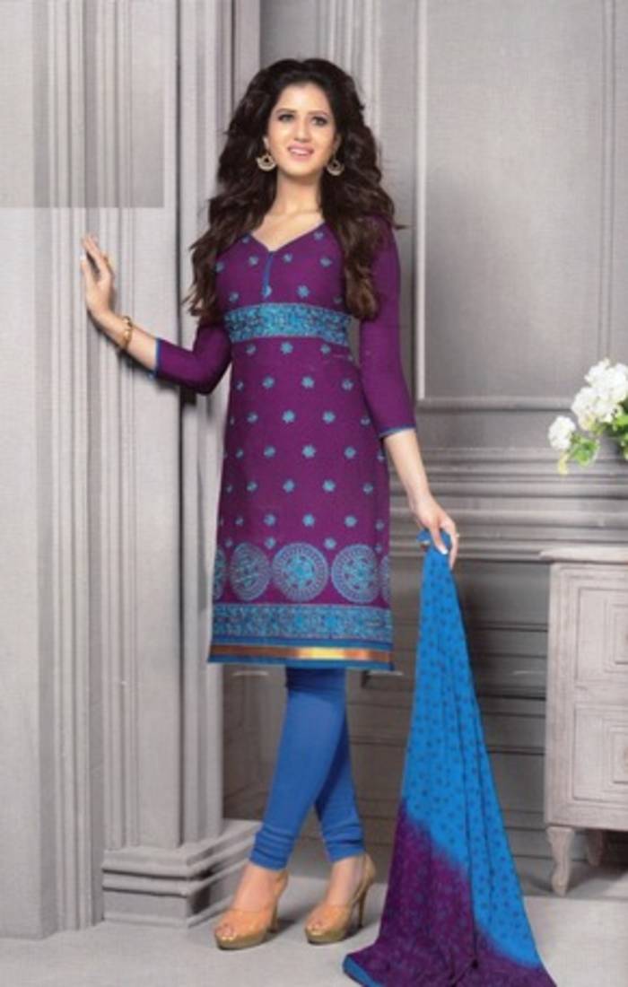 white christmas dresses Basic Fine Cotton Oxford - Blue/White main image 0
