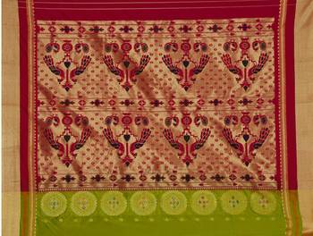 green woven Art Silk  saree with blouse 2