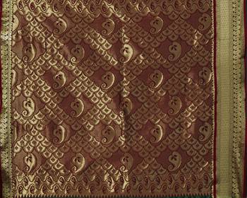Green woven Tana Art Silk saree with blouse 3