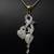 Entangled Heart Diamond Pendant 028