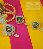 CZ Kundan Pendent Earring Jewellery Set