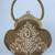 Heavily Embroidered Ethnic Party Clutch in Golden
