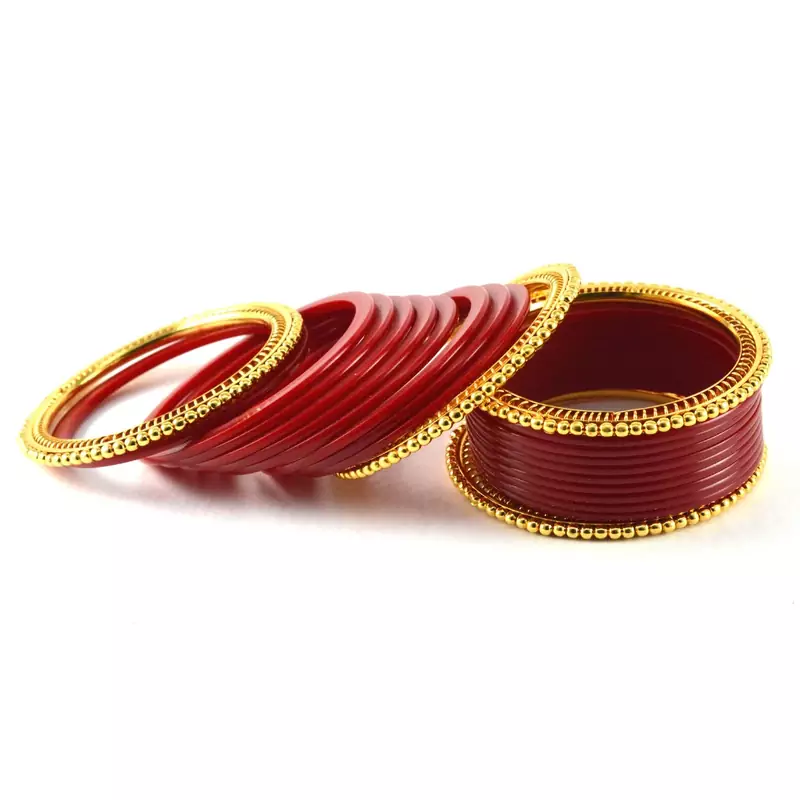 Designer Bangles Colour Red