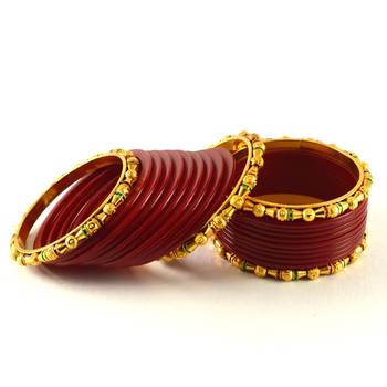 Beautiful  Bangles Colour Red 1