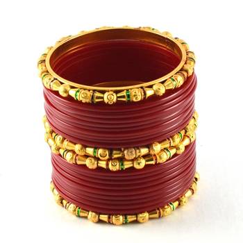 Beautiful  Bangles Colour Red 2