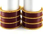 Radiant  Bangles  Kara Colour Maroon