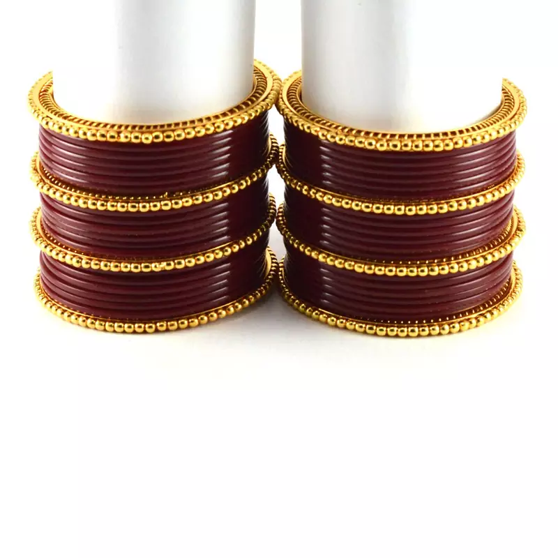 Radiant  Bangles  Kara Colour Maroon