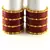 Brass Bangles Colour Red