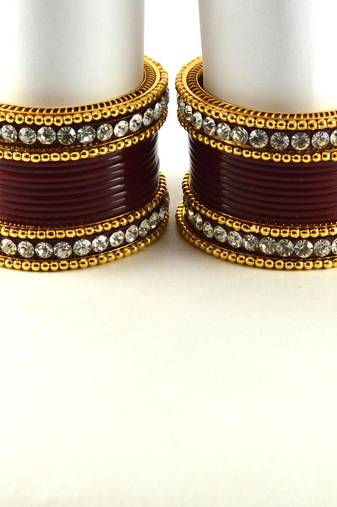 Outstanding Bangles Colour Maroon