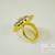 CZ Pearl Adjustable Cocktail Ring