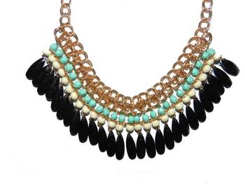 Tassel Drop Statement Necklace 2