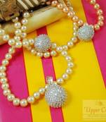 Cluster Round Everyday Wearable Earring Pendent Set