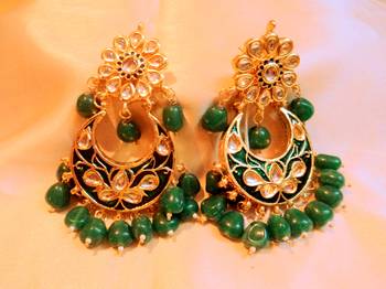 Royal Meena And Kundan Danglers 1