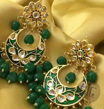 Royal Meena And Kundan Danglers 2
