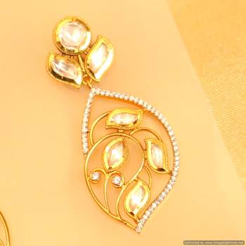 Kundan Polki Diamond Look Earrings 2