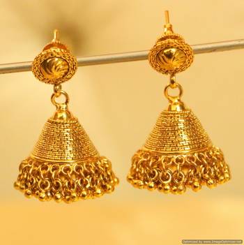 Gold Plated Traditional Jhumka'S 1